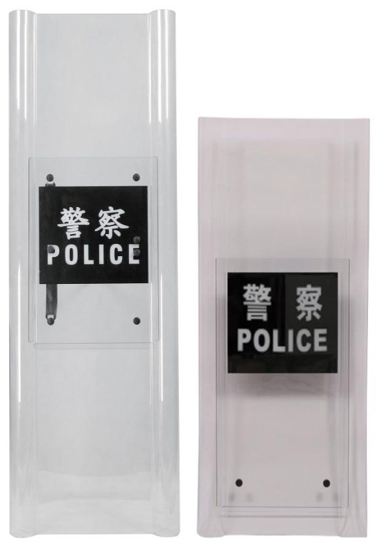 Combined transparent protective shield