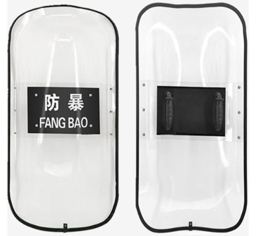 Full-length transparent protective shield