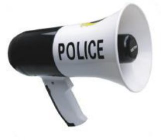 Handheld public-address megaphone