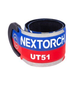 Red-blue warning wristband